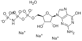 5-GUANYLYLIMIDODIPHOSPHATE TRISODIUM结构式