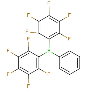 Structure of Borane, bis(pentafluorophenyl)phenyl-