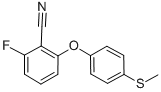 2-氟-6-[4-(甲硫基)甲氧苯基]苄腈结构式