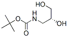 CARBAMIC ACID [(2R)-2,3-DIHYDROXYPROPYL]-,TERT-BUTYL ESTER结构式