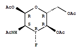 Structure of 2-acetamido-1,4,6-tri-O-acetyl-2,3-dideoxy-3-fluoroglucopyranose