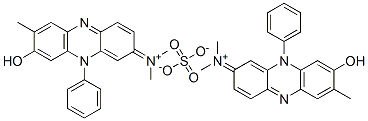bis(N-(7-hydroxy-8-methyl-5-phenylphenazin-3-ylidene)dimethylammonium) sulfate结构式