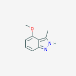 1H-Indazole, 7-bromo-4-methoxy-结构式