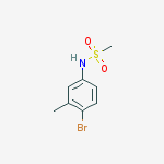 N-(4-bromo-3-methylphenyl)methanesulfonamide结构式