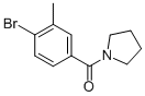 Structure of (4-BROMO-3-METHYLPHENYL)(PYRROLIDIN-1-YL)METHANONE
