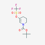 Structure of tert-butyl 5-{[(trifluoromethyl)sulfonyl]oxy}-3,4-dihydropyridine-1(2H)-carboxylate(SALTDATA: FREE)