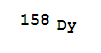 Structure of Dysprosium158