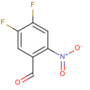 Structure of Benzaldehyde, 4,5-difluoro-2-nitro-