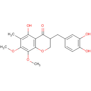 5-羟基-7,8-二甲氧基-6-甲基-3-(3',4'-二羟基苄基)色满-4-酮结构式