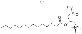 Structure of MYRISTOYL-DL-CARNITINE CHLORIDE