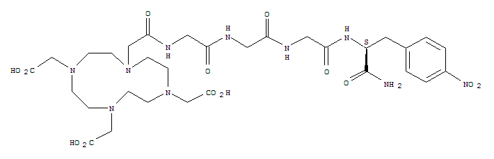 Structure of DOTA-glycyl-glycyl-glycyl-(4-nitrophenyl)alanine amide