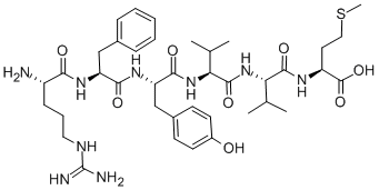 Structure of ARG-PHE-TYR-VAL-VAL-MET