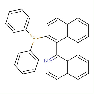 1-[2-(diphenylphosphanyl)naphthalen-1-yl]isoquinoline结构式