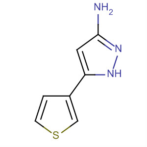 Structure of 1H-Pyrazol-3-amine, 5-(3-thienyl)-