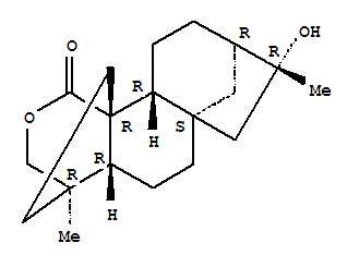 Structure of 1H,3H-6a,9-Methano-4,11b-propanocyclohepta[h][2]benzopyran,kauran-20-oic acid deriv.