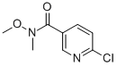 Structure of 6-CHLORO-N-METHOXY-N-METHYL-NICOTINAMIDE