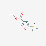 5-Trimethylsilanyl-isoxazole-3-carboxylic acid ethyl ester结构式