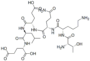 threonyl-lysyl-glutaminyl-glutamyl-leucyl-glutamic acid结构式