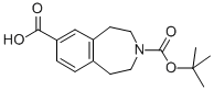 3-(TERT-BUTOXYCARBONYL)-2,3,4,5-TETRAHYDRO-1H-BENZO[D]AZEPINE-7-CARBOXYLIC ACID结构式