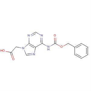 Structure of 9H-Purine-9-acetic acid, 6-[[(phenylmethoxy)carbonyl]amino]-