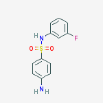 Structure of 4-AMINO-N-(3-FLUOROPHENYL)BENZENE-1-SULFONAMIDE