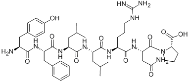 Structure of TYR-PHE-LEU-LEU-ARG-ASN-PRO