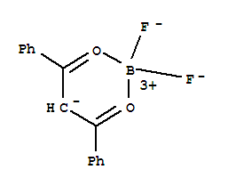 Structure of boron difluoride (1Z)-3-oxo-1,3-diphenylprop-1-en-1-olate