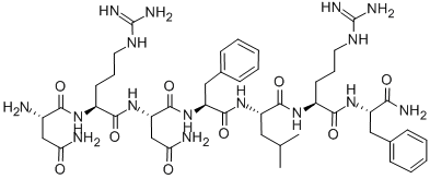 ASN-ARG-ASN-PHE-LEU-ARG-PHE-NH2结构式