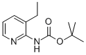N-(3-乙基-2-吡啶基)氨基甲酸叔丁酯结构式