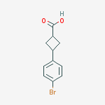 Structure of 3-(4-bromophenyl)cyclobutane-1-carboxylic acid
