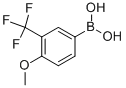 Structure of 3-TRIFLUOROMETHYL-4-METHOXY-PHENYLBORONIC ACID