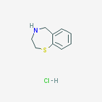 Structure of 2,3,4,5-Tetrahydrobenzo[f][1,4]thiazepine hydrochloride
