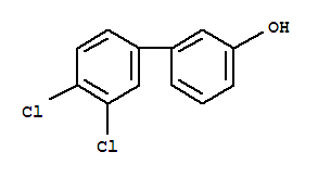 3',4'-dichlorobiphenyl-3-ol结构式