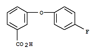 Structure of Benzoicacid, 3-(4-fluorophenoxy)-