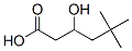 Structure of 3-hydroxy-5,5-dimethylhexanoic acid