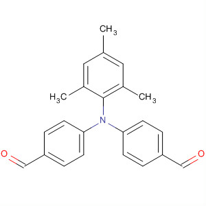 Structure of Benzaldehyde, 4,4'-[(2,4,6-trimethylphenyl)imino]bis-
