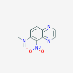 Structure of 6-METHYLAMINO-5-NITROQUINOXALINE