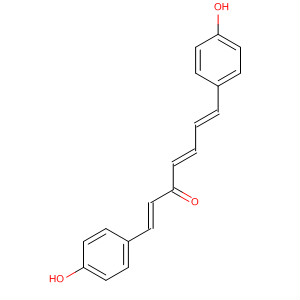 Structure of 1,4,6-Heptatrien-3-one, 1,7-bis(4-hydroxyphenyl)-, (1E,4E,6E)-