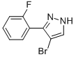 Chemical structure of 4-BROMO-3-(2-FLUOROPHENYL)-1H-PYRAZOLE