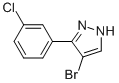 Structure of 4-BROMO-3-(3-CHLOROPHENYL)-1H-PYRAZOLE