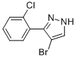 4-BROMO-3-(2-CHLOROPHENYL)-1H-PYRAZOLE结构式