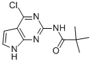 Structure of N-(4-CHLORO-7H-PYRROLO[2,3-D]PYRIMIDIN-2-YL)-2,2-DIMETHYLPROPIONAMIDE