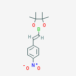 Structure of 4-nitro-trans-beta-styrylboronic acid pinacol ester