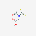 Structure of Methyl (4-oxo-2-thioxo-1,3-thiazolidin-3-yl)acetate