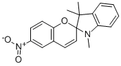 Structure of 1,3,3-TRIMETHYLINDOLINO-6'-NITROBENZOPYRYLOSPIRAN