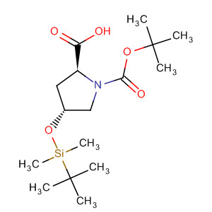 1,2-Pyrrolidinedicarboxylic acid,4-[[(1,1-dimethylethyl)dimethylsilyl]oxy]-, 1-(1,1-dimethylethyl) ester,(2S,4R)-结构式