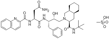 Structure of SAQUINAVIR MESYLATE