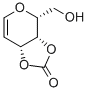 Structure of D-GALACTAL CYCLIC 3 4-CARBONATE