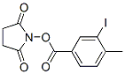 Structure of N-succinimidyl 4-methyl-3-iodobenzoate