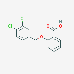 Structure of Benzoic acid, 2-[(3,4-dichlorophenyl)methoxy]-